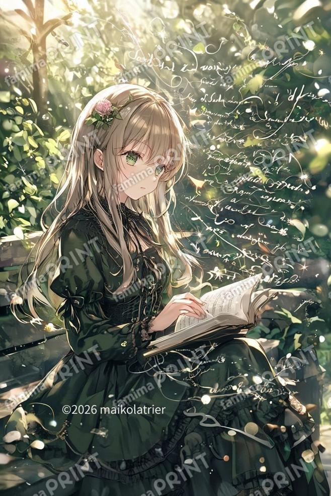 春待つ少女とことばがあふれる本