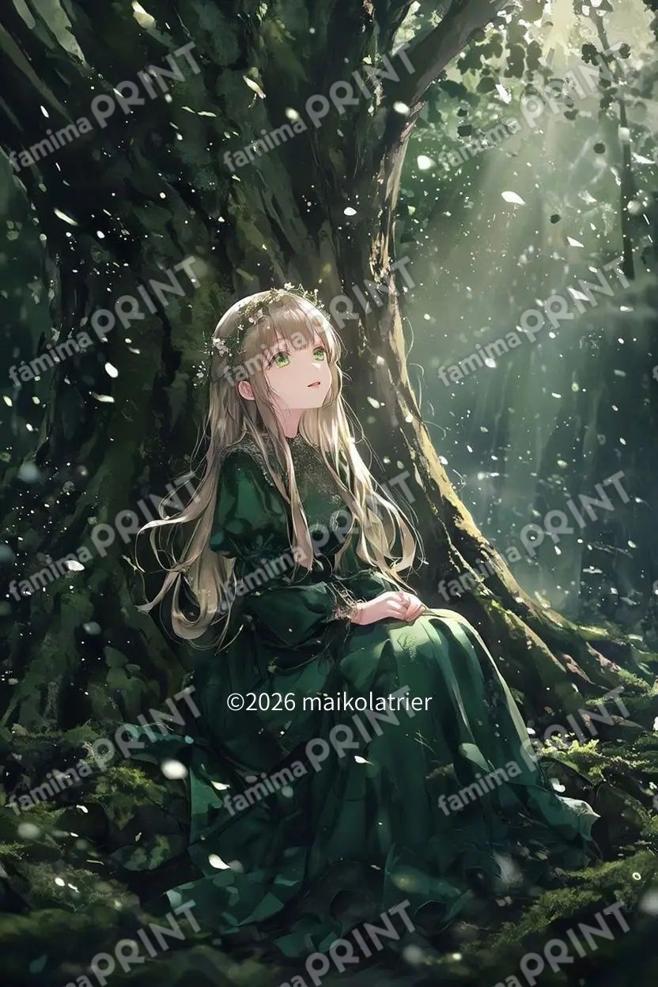 春待つ少女と射す光