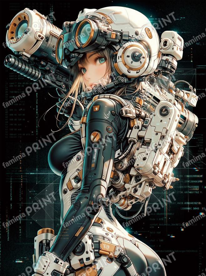 未来装備の少女