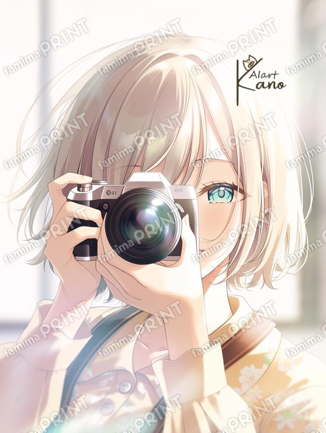 朝のフォトグラファーガール。