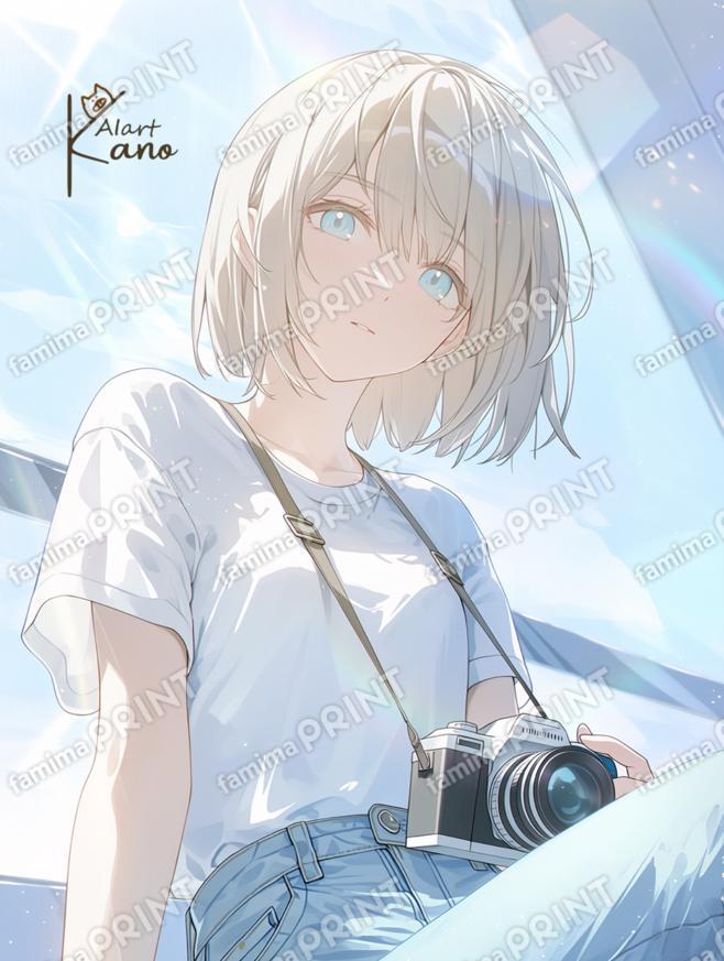 朝のフォトグラファーガール。