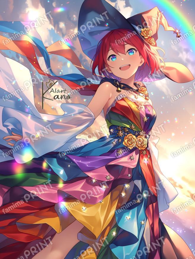 カラフルドレス魔女。