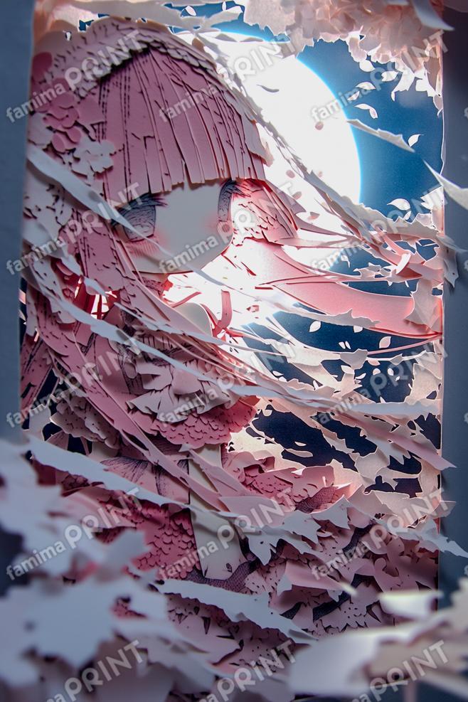 月明かりに思い耽る