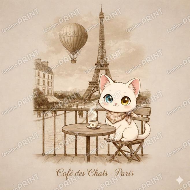 おしゃれなパリ猫