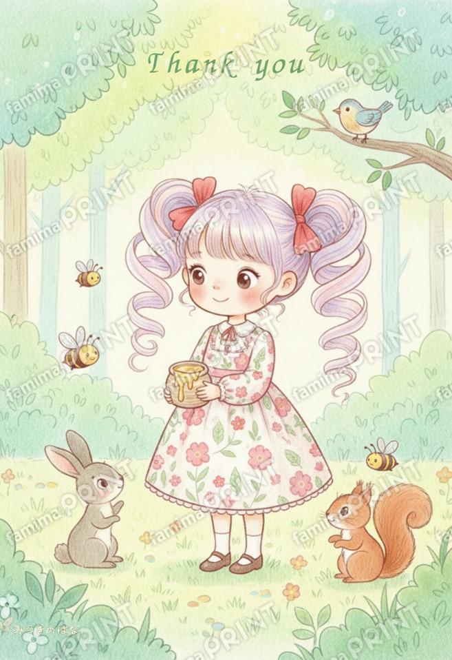 サンキューカード ミツバチからの贈り物