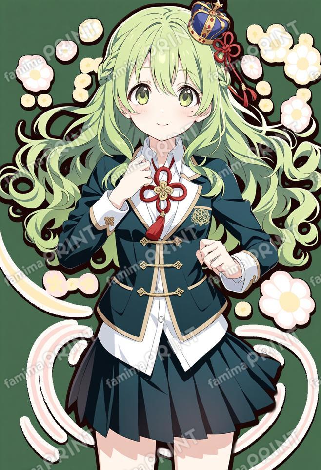 シスターリネアちゃん緑の制服