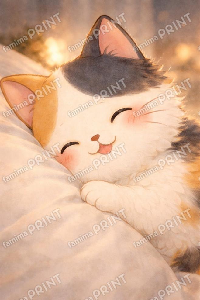 幸せに眠るもふまる