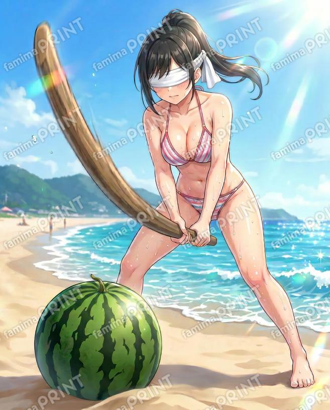 少女の海水浴01