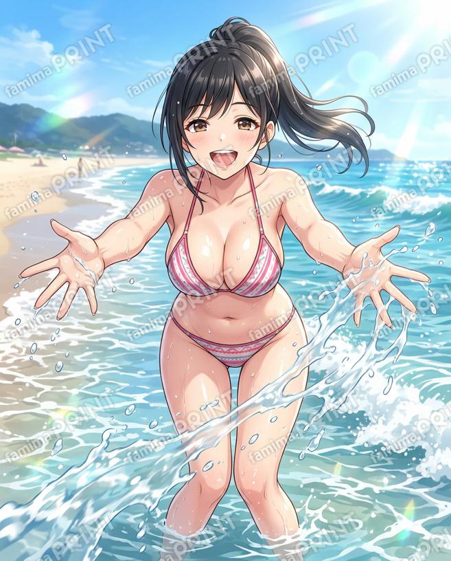 少女の海水浴03