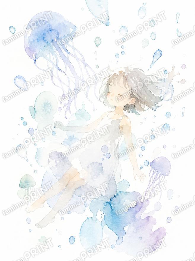 くらげといっしょにふわふわ