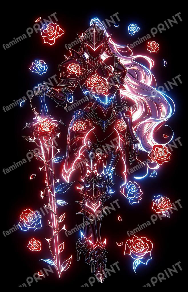 Neon Rose Knight