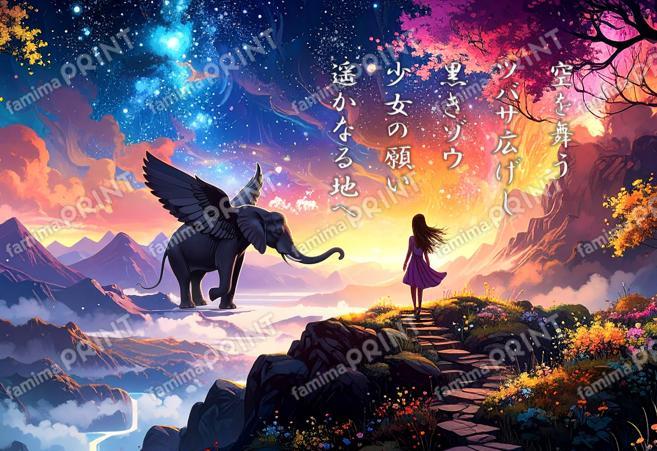 空飛ぶゾウと少女の願い