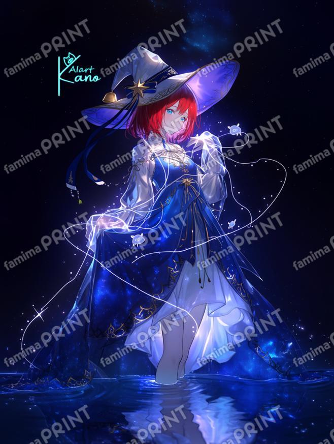 夜に舞う魔女。