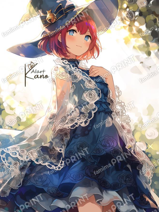 朝日を浴びる魔女。