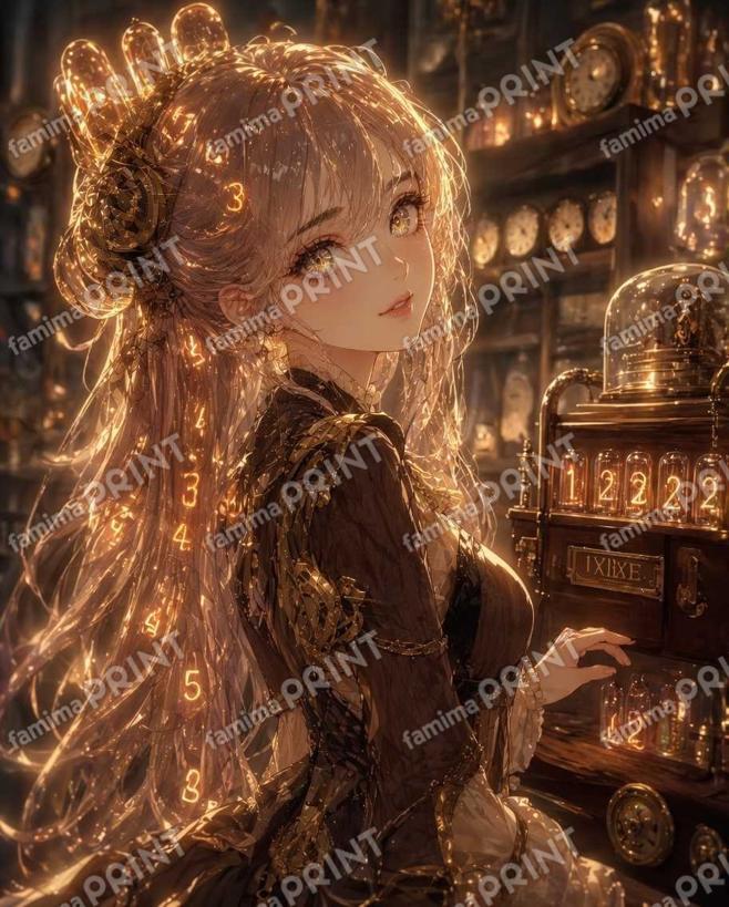 ニキシー管時計の擬人化