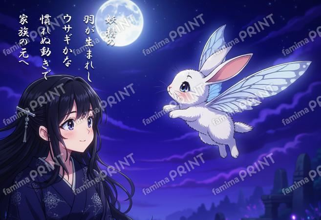 ウサギの飛行練習