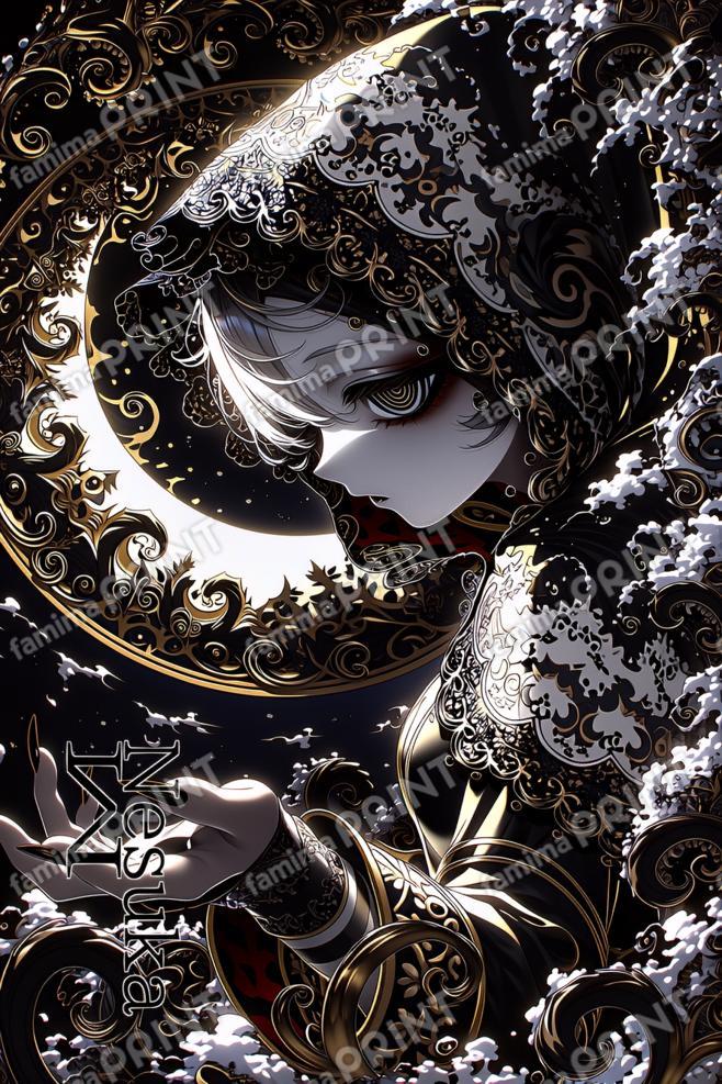 月下の黒金：深淵のゴシック・フィリグリー