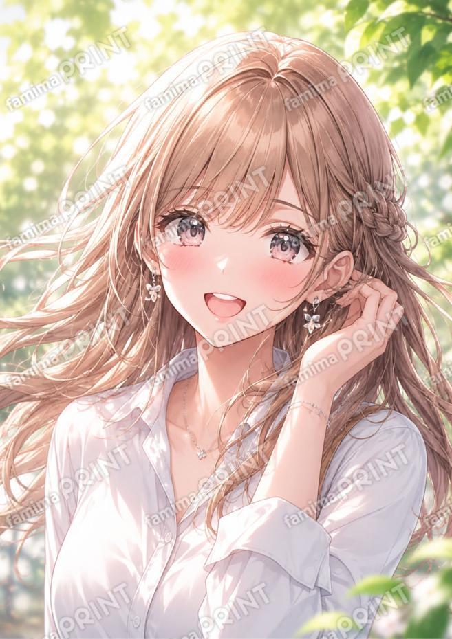 01 白シャツと新緑