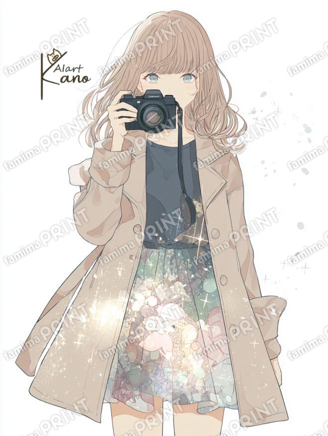 花を写した服。