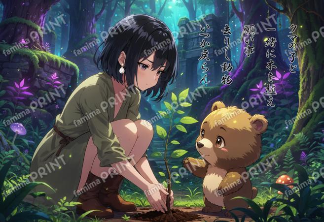 クマと植林