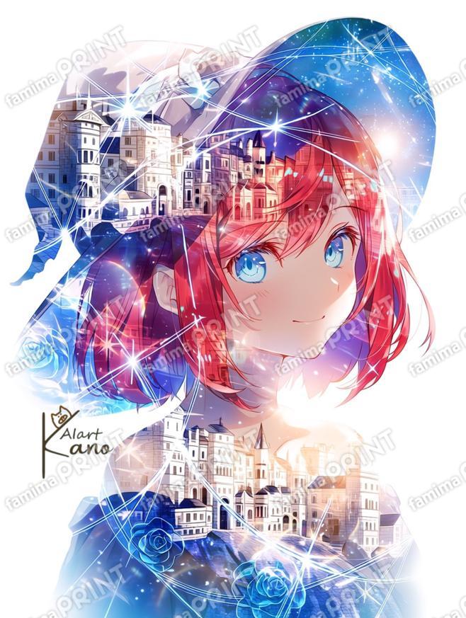 故郷の二重露光。