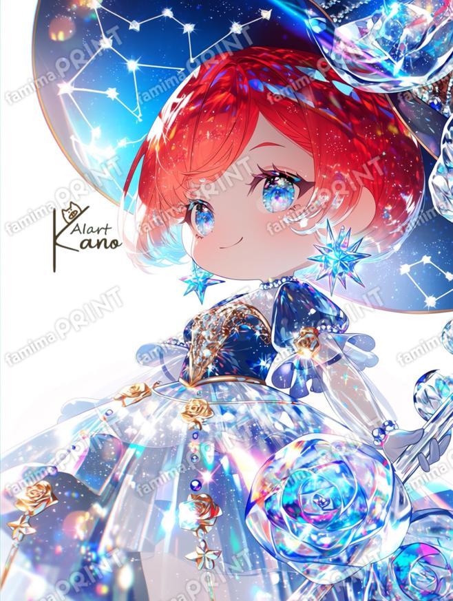 ガラスのチビ魔女。