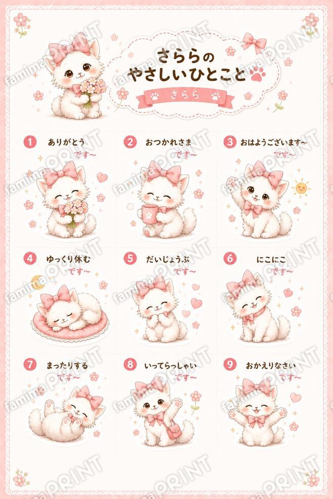 さらら　スタンプ風
