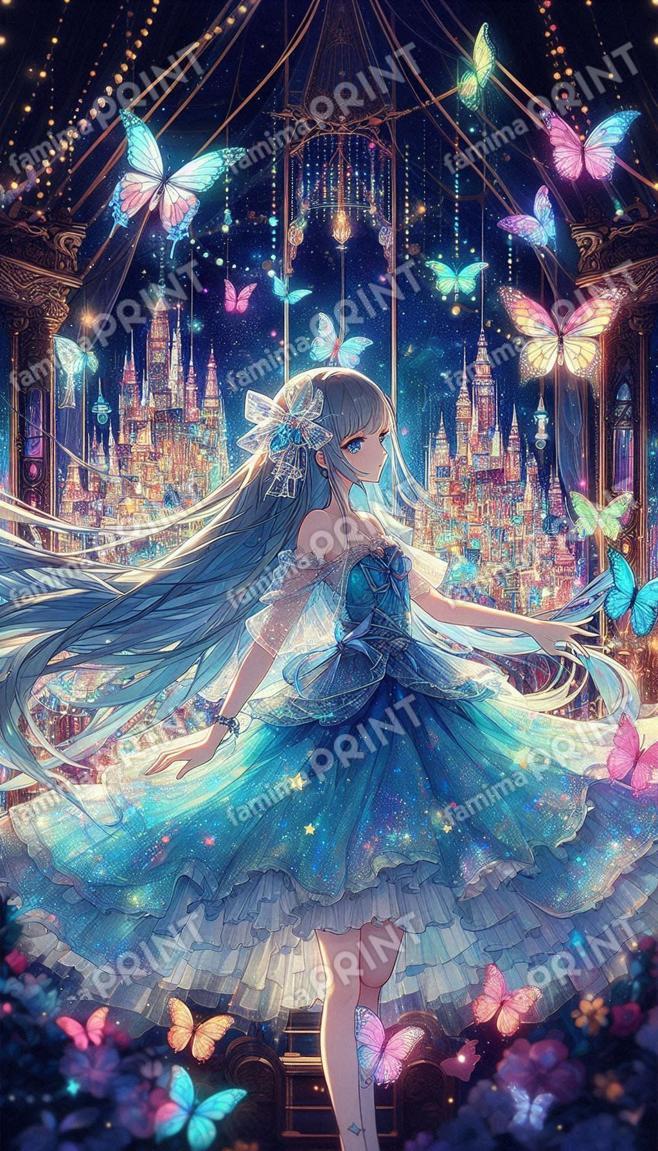 夜の幻想キャッスルと共に