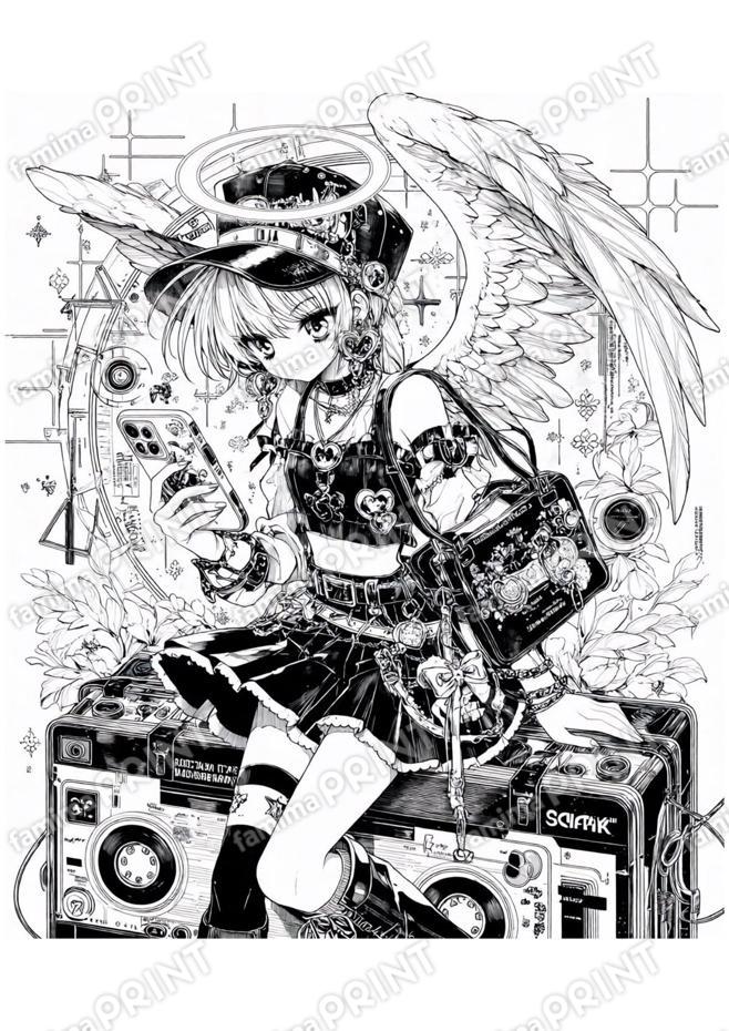[天使の塗り絵帳]music