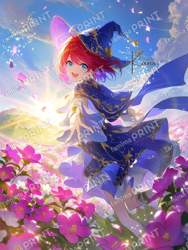 ツツジが花開く朝。