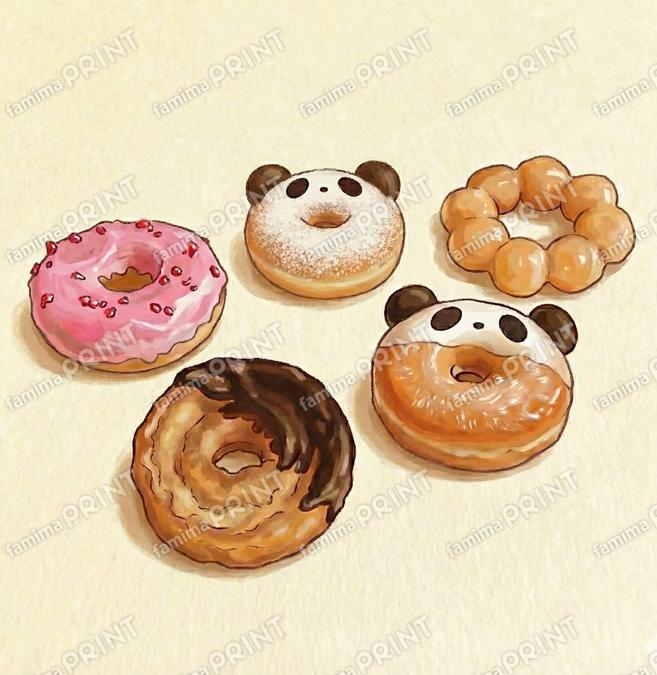 パンダドーナツ - ミニチュアフード