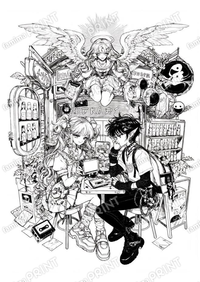 [天使の塗り絵帳]ｷﾘﾄﾘｾｶｲ