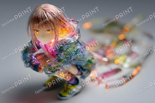 佇むボーイッシュ少女
