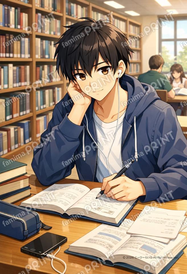FPCL0006 図書館で勉強