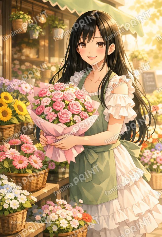 FPCL0008 花屋の店先にて