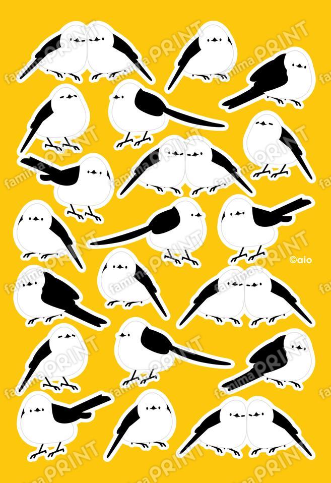 【シートシール】シマエナガ