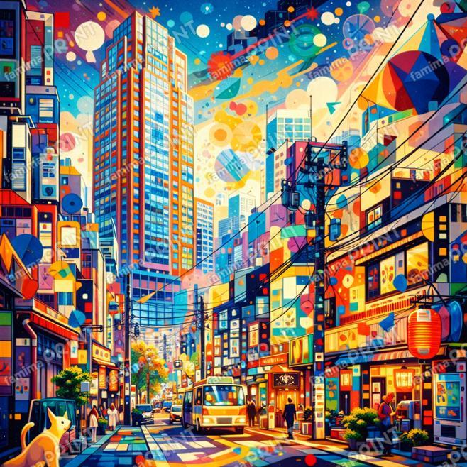 現代AI大衆アート『三軒茶屋Ⅰ』