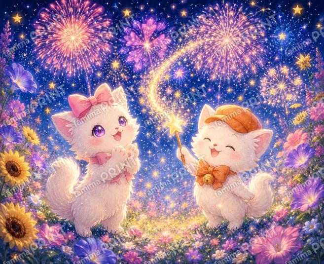 魔法の花火大会　さらら＆ふわりん