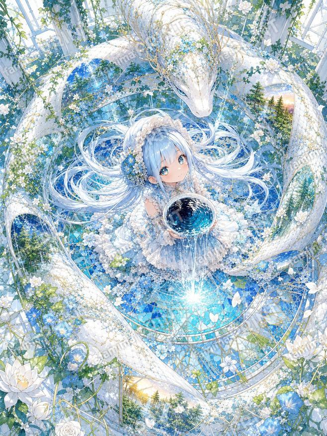 白蛇が刻む過去の記憶と女神の祝福
