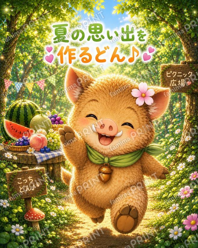 夏の思い出作り　うりどん