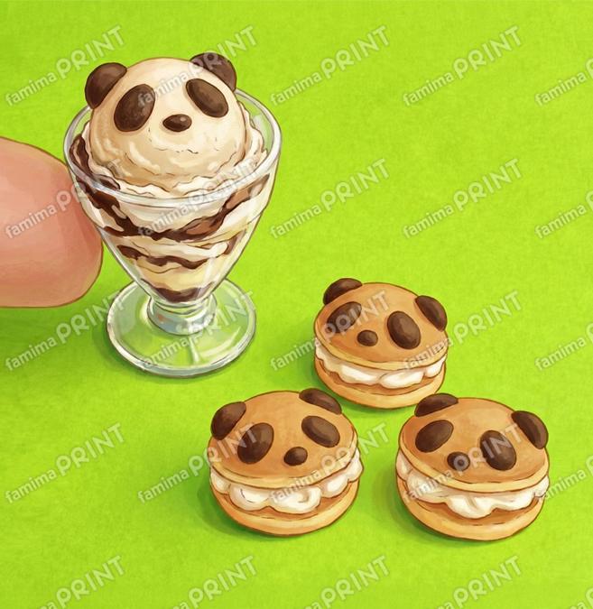 パンダパフェ - ミニチュアフード
